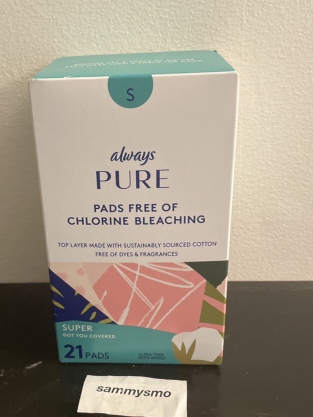 Always Pure Pads Chlorine Free Cotton, 18 Ct Overnight